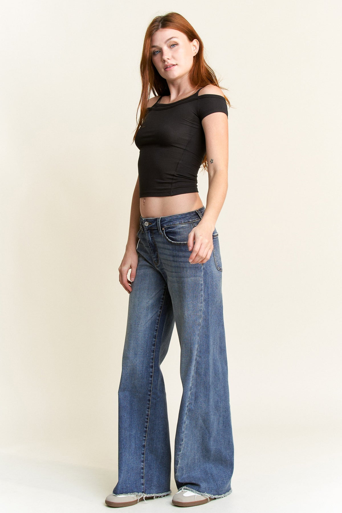 Low Rise Baggy Wide Leg Jeans