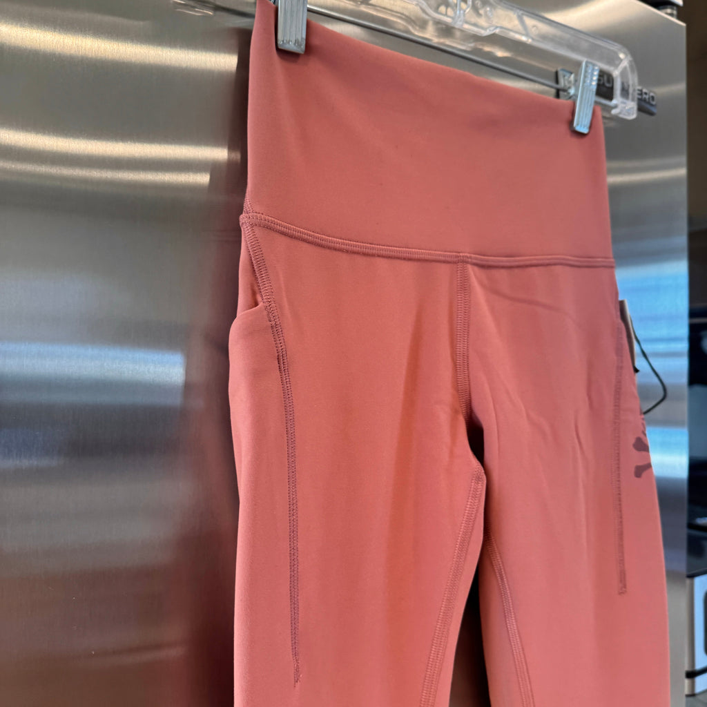 Lululemon x Soul Cycle Matching Set in Brier Rose Wunder Train Tight 25” and Long Line Bra