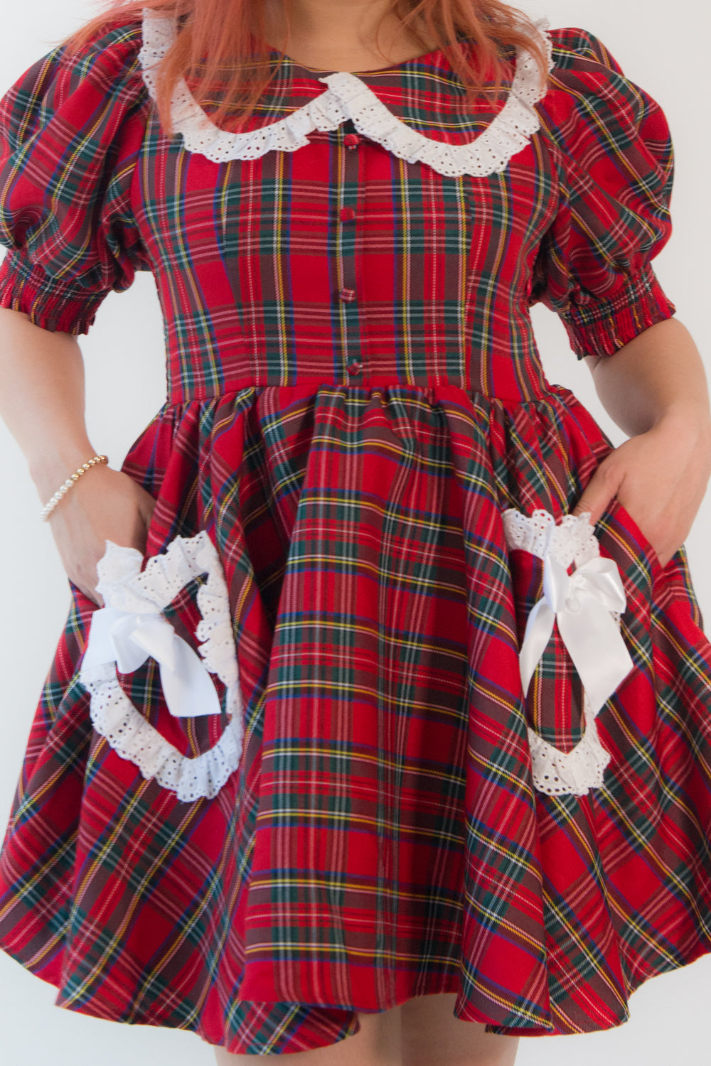 Red Tartan Gumdrop Dress