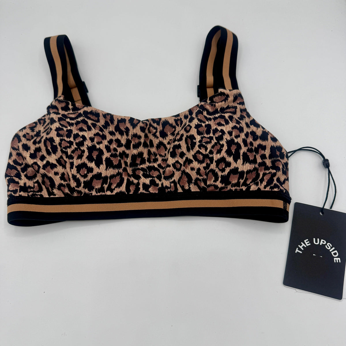 The Upside Ryker Nina Bra in Cheetah Leopard Brown Black