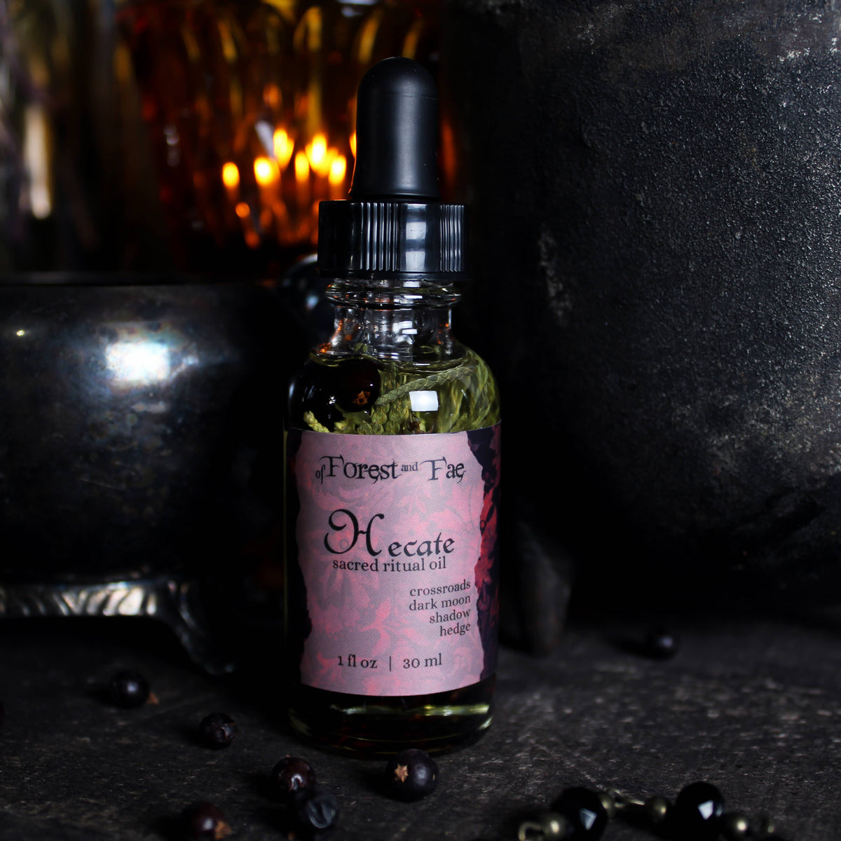 Hecate Sacred Ritual Oil • Altar oil for spell & ritual work