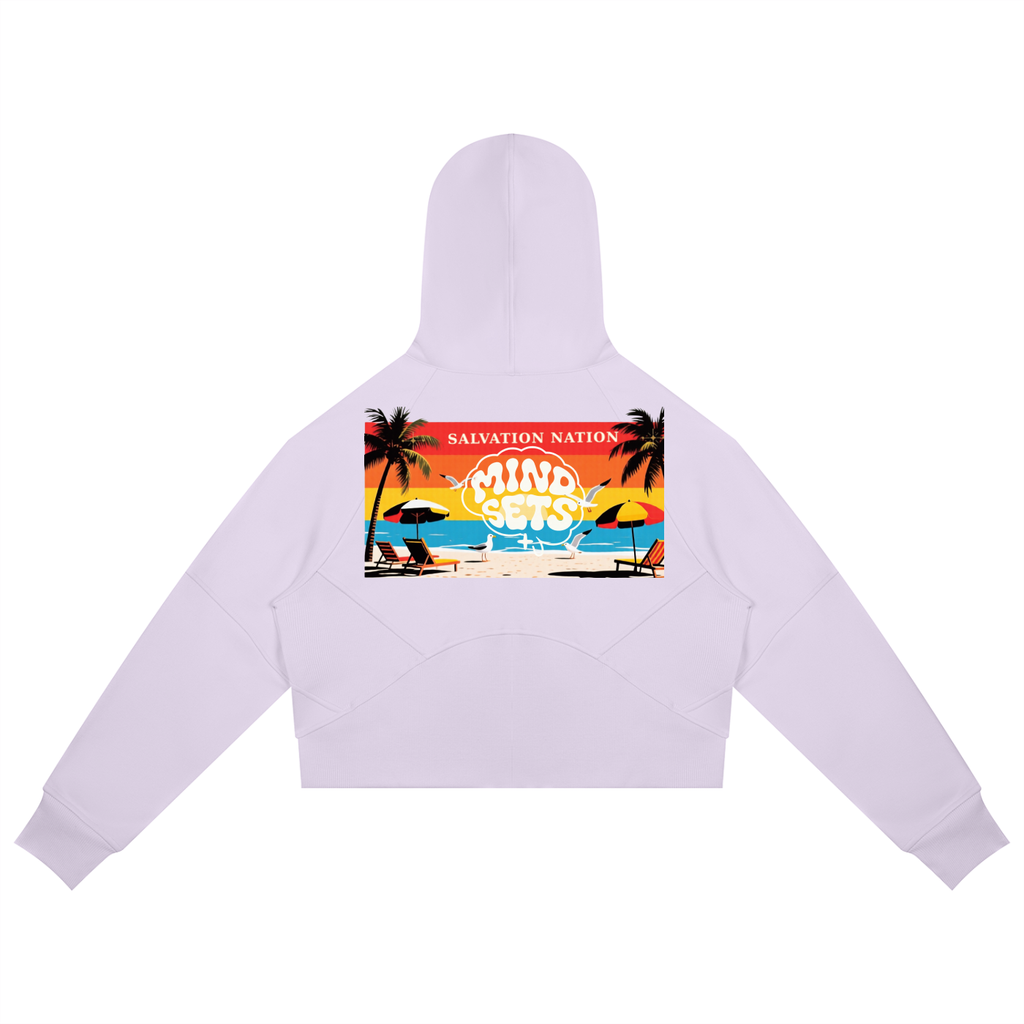 Salvation Nation Summer Mindsets Cropped Zip-Through Hoodie