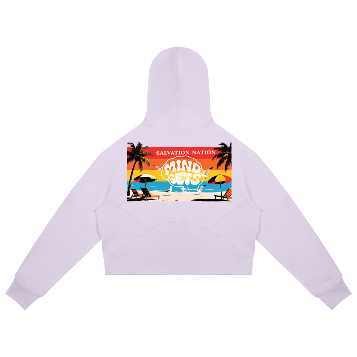 Salvation Nation Summer Mindset Cropped Zip-Through Hoodie