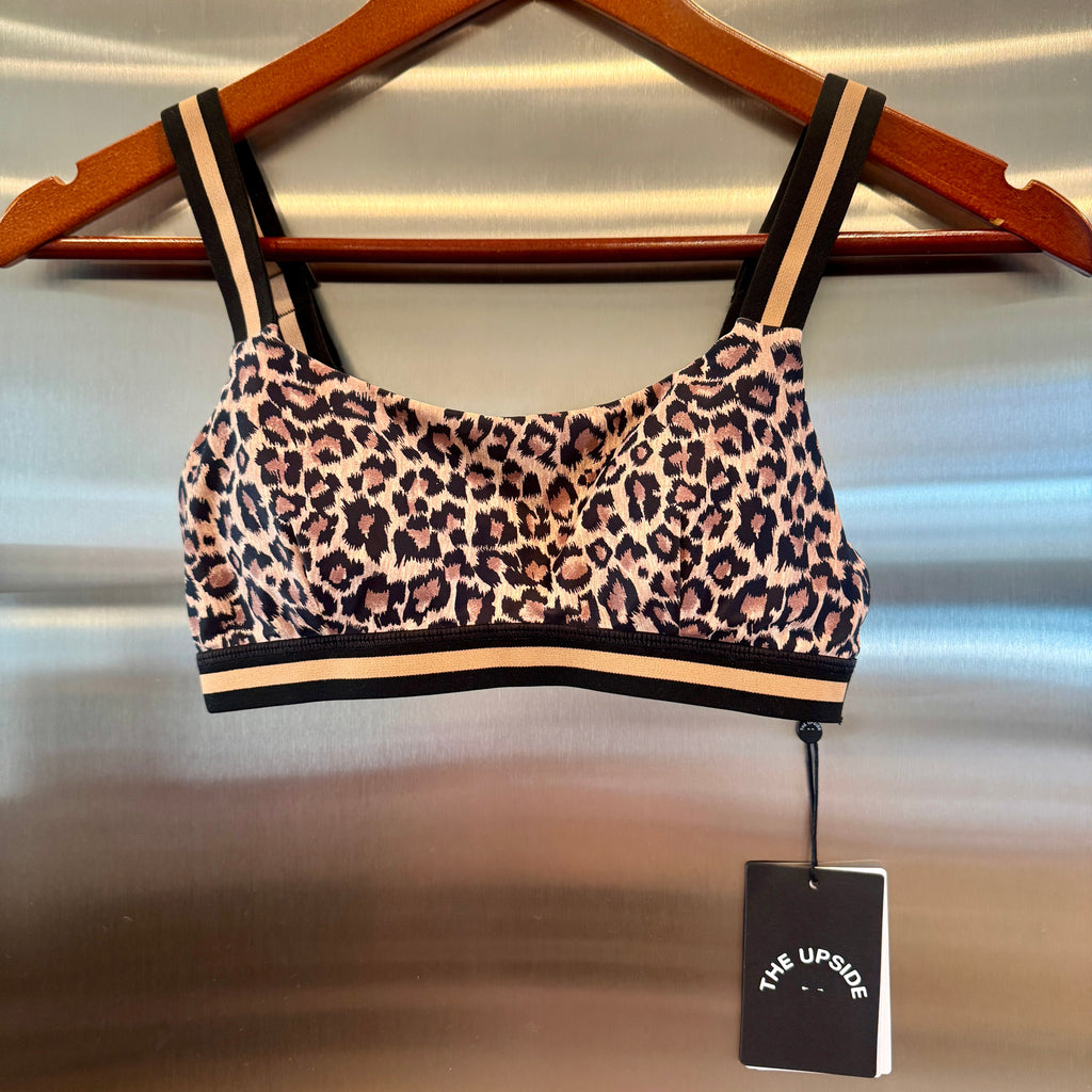 The Upside Ryker Nina Bra in Cheetah Leopard Brown Black
