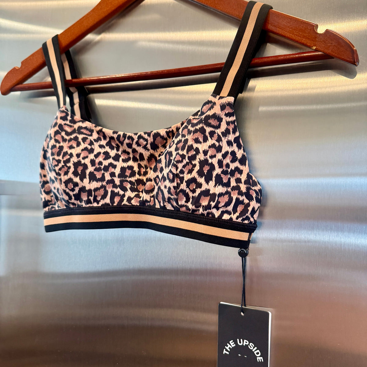 The Upside Ryker Nina Bra in Cheetah Leopard Brown Black