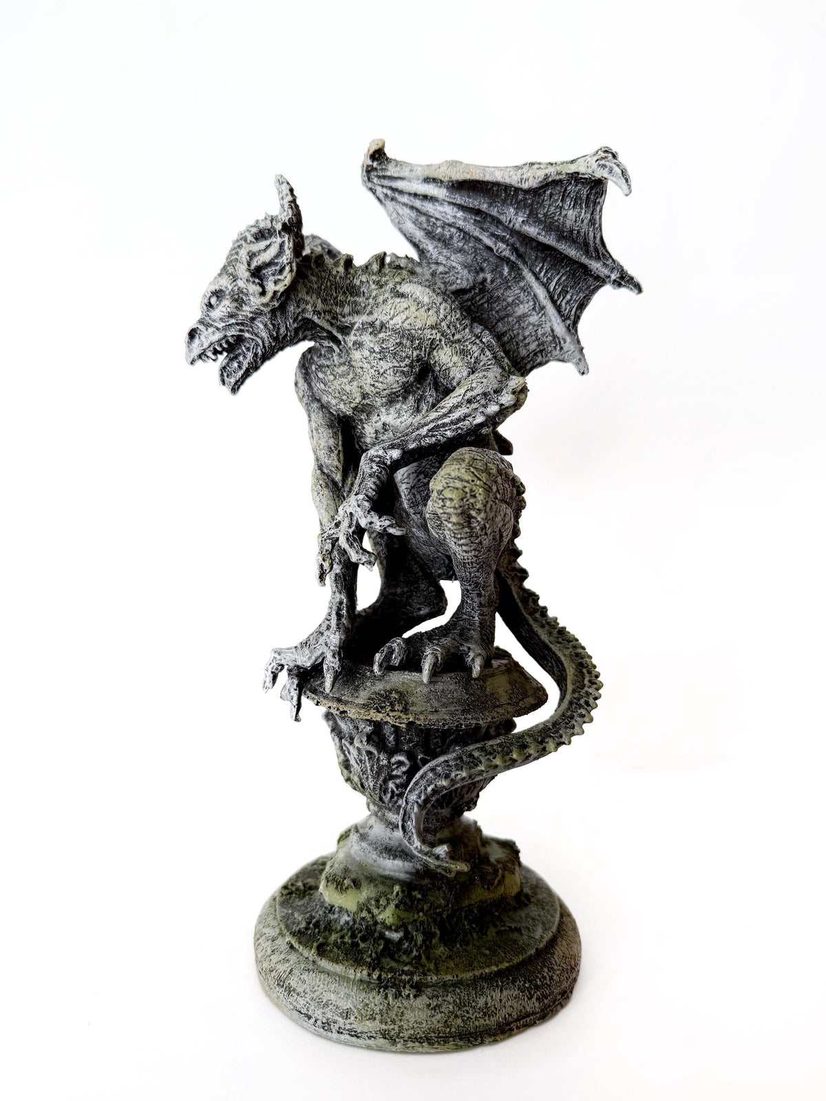 Gargoyle Statue, Hand Painted Resin | Legendary Medieval Monster Figurine | Demon Gargoyle Statue for Fantasy Art lover and Gamer Decor