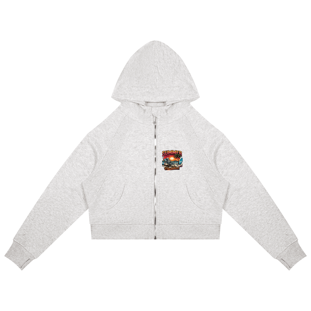 Salvation Nation Summer Mindsets Cropped Zip-Through Hoodie