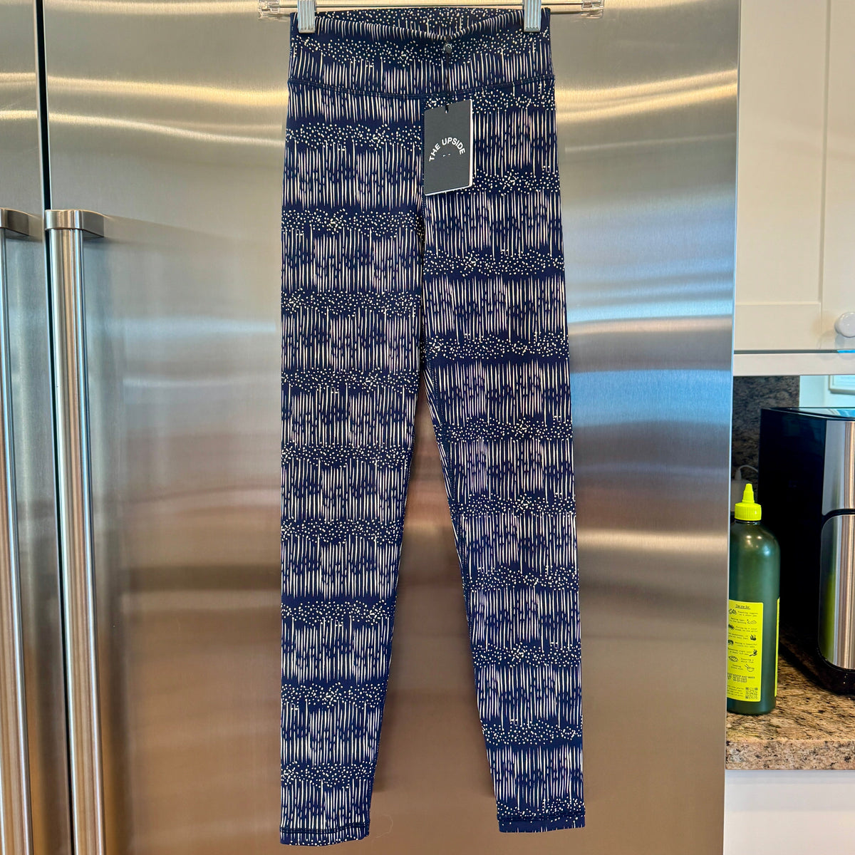 The Upside Yukimi Leggings in Blue , Ribbed Yoga Pants