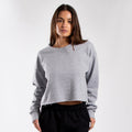 6035 - CLOSEOUT Women's Cropped Fleece Crew Neck Sweatshirt