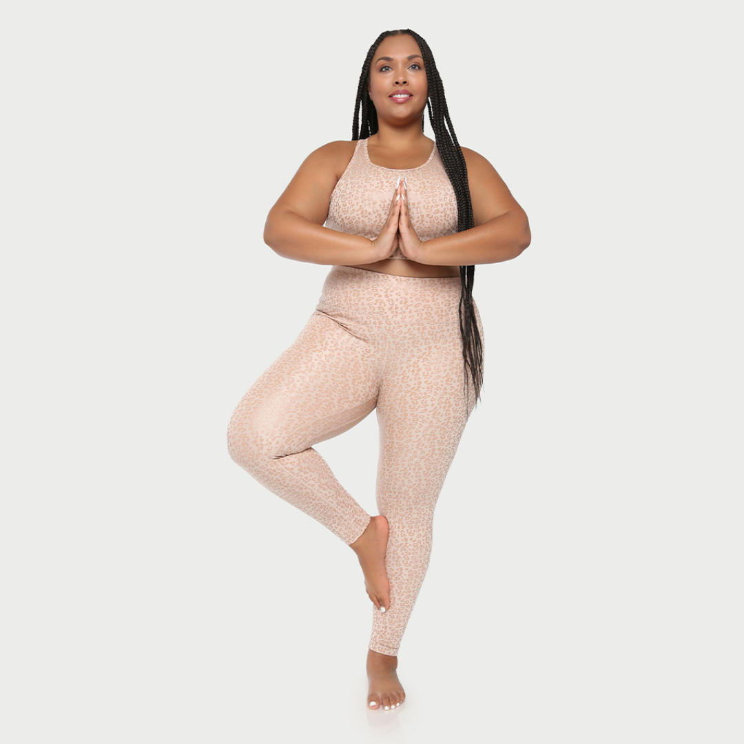 Metallic Cheetah Active Legging