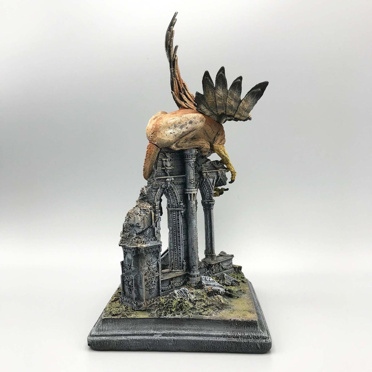 Griffin Statue, Full Color Resin Sculpture | Mythical Creature Figurine | Unique Legendary Guardian Spirit Figurine. Fantasy Art Decor