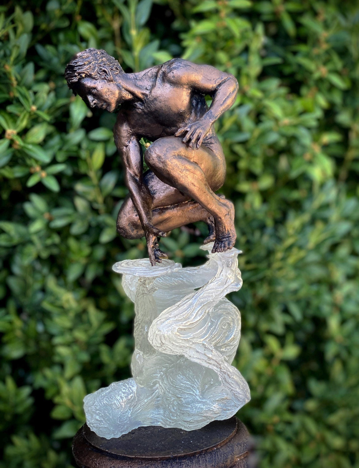 Narcissus' Reflection Statue: Introspection and Identity, Translucent Version