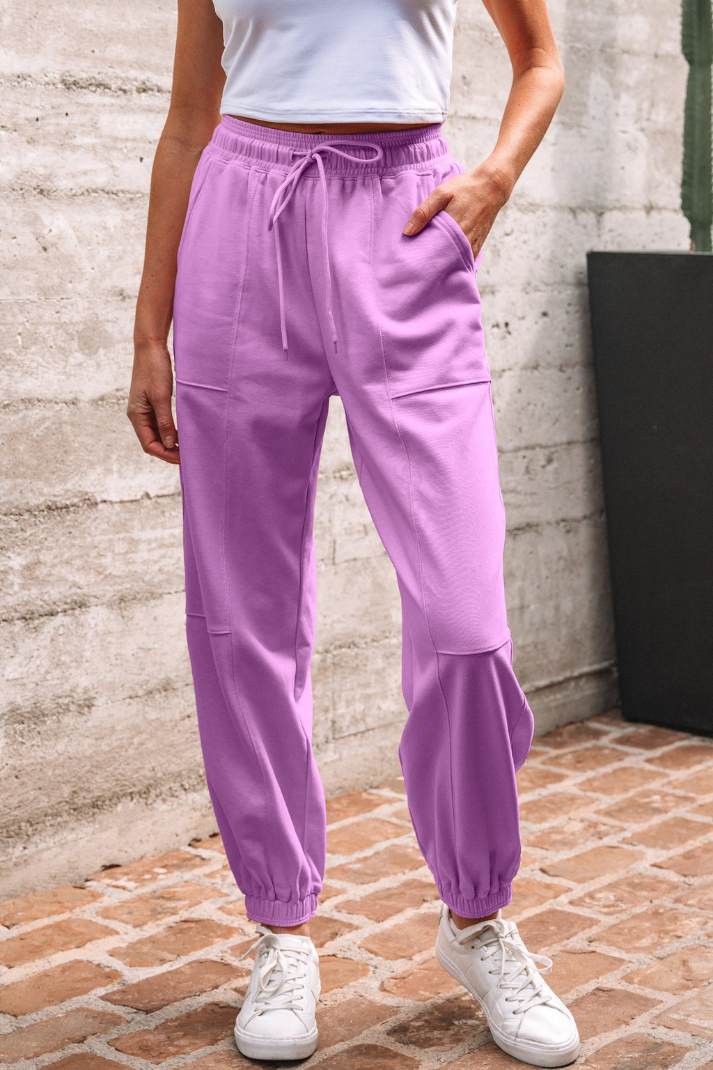 Antonella Solid Color Jogger Pants
