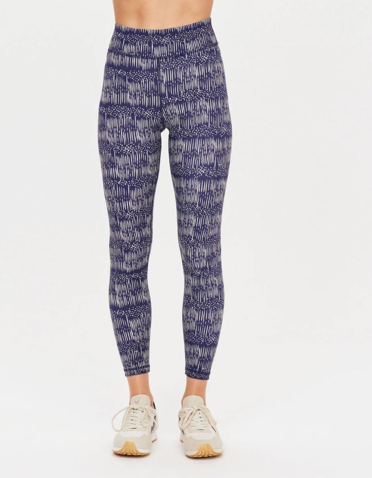 The Upside Yukimi Leggings in Blue , Ribbed Yoga Pants
