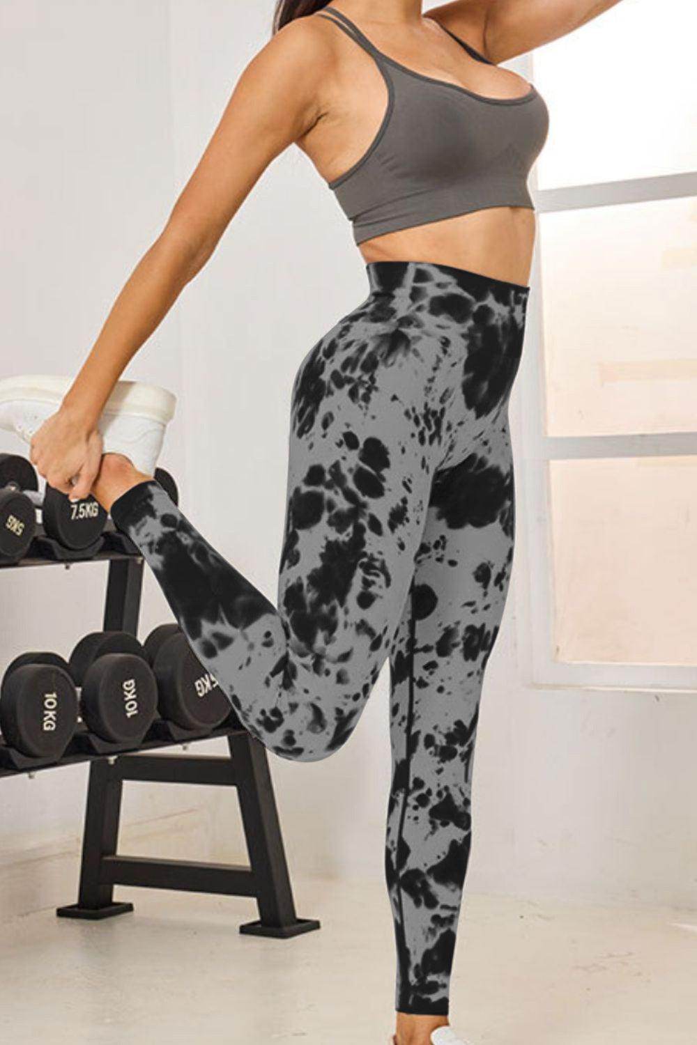 Tie-Dye High Waist Active Leggings for Comfortable Fitness Multiple colors!