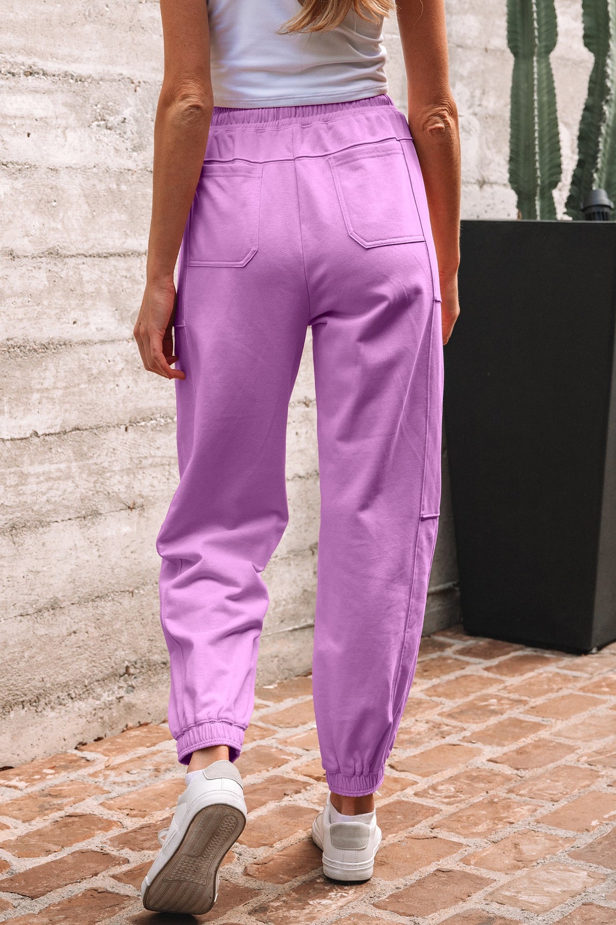 Antonella Solid Color Jogger Pants