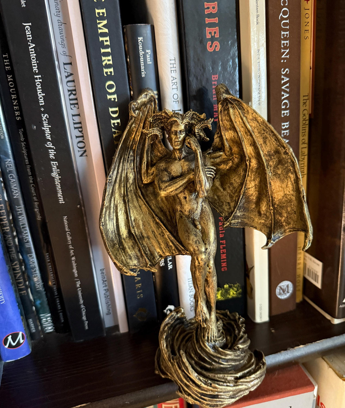 Lucifer Morning Star Statue, Half Scale | Mythological Deities Figurine | Fallen Angel Statue | Satan Altar Statue for Gothic Home Decor
