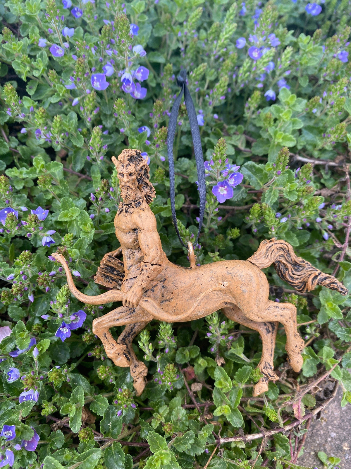 Centaur Ornament, Hand Painted Resin Sculpture | Mythical Creature Figurine | Legendary Sagittarius Centaur Ornament. Fantasy Art Decor