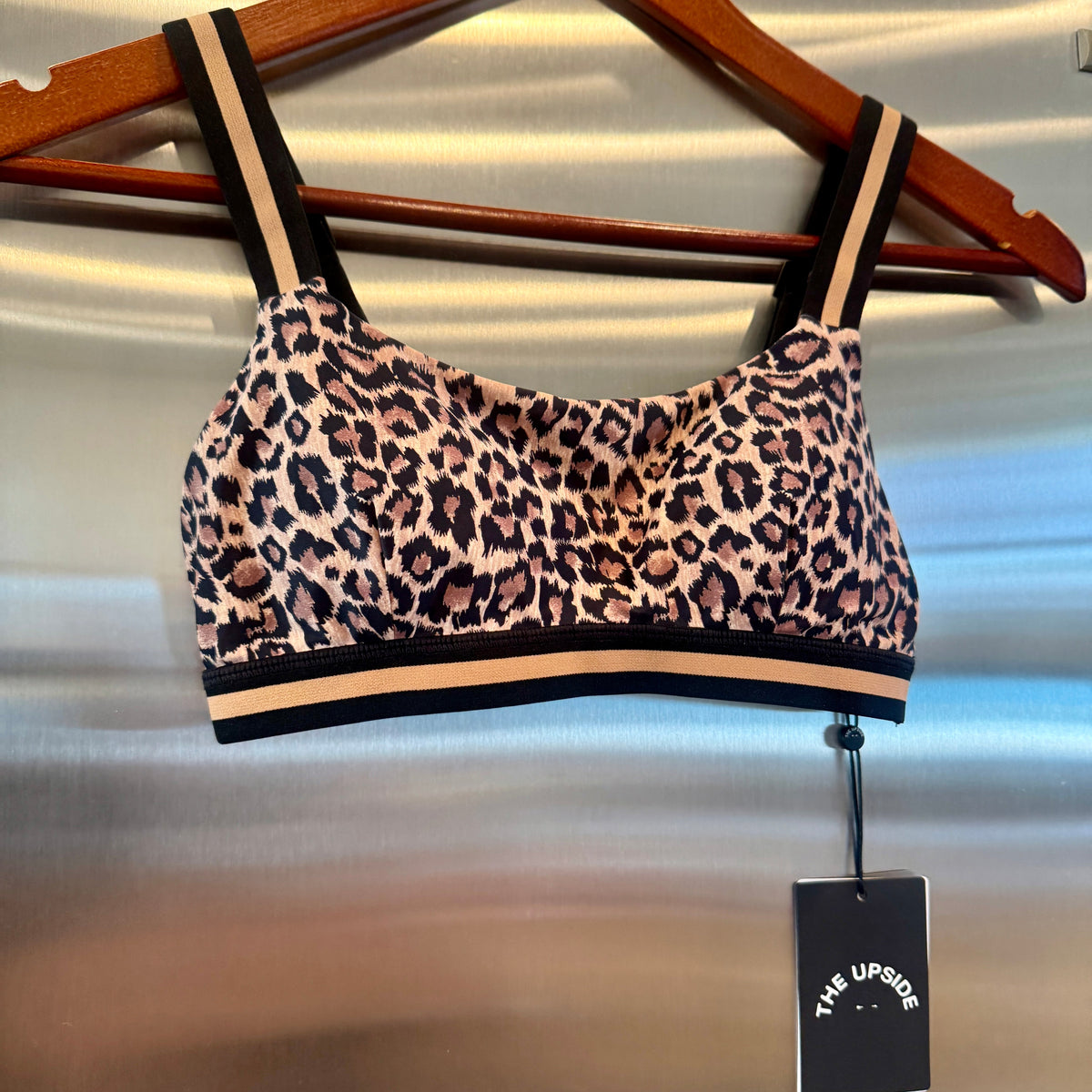 The Upside Ryker Nina Bra in Cheetah Leopard Brown Black