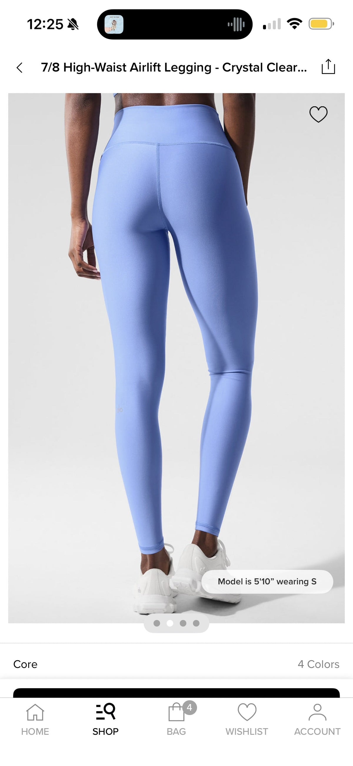 Alo 7/8 Airlift High Waist Legging - Crystal Clear Blue