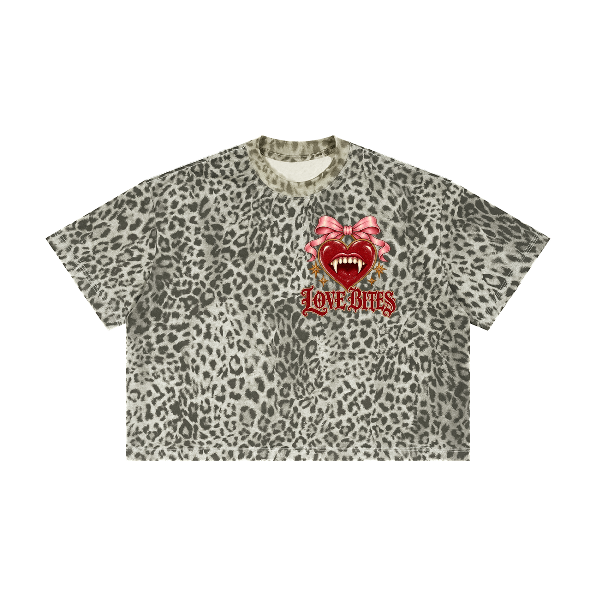 🐆 Leopard Print Boxy Love Bites Goddess In You T-Shirt 3 different leopard print colors 🐆