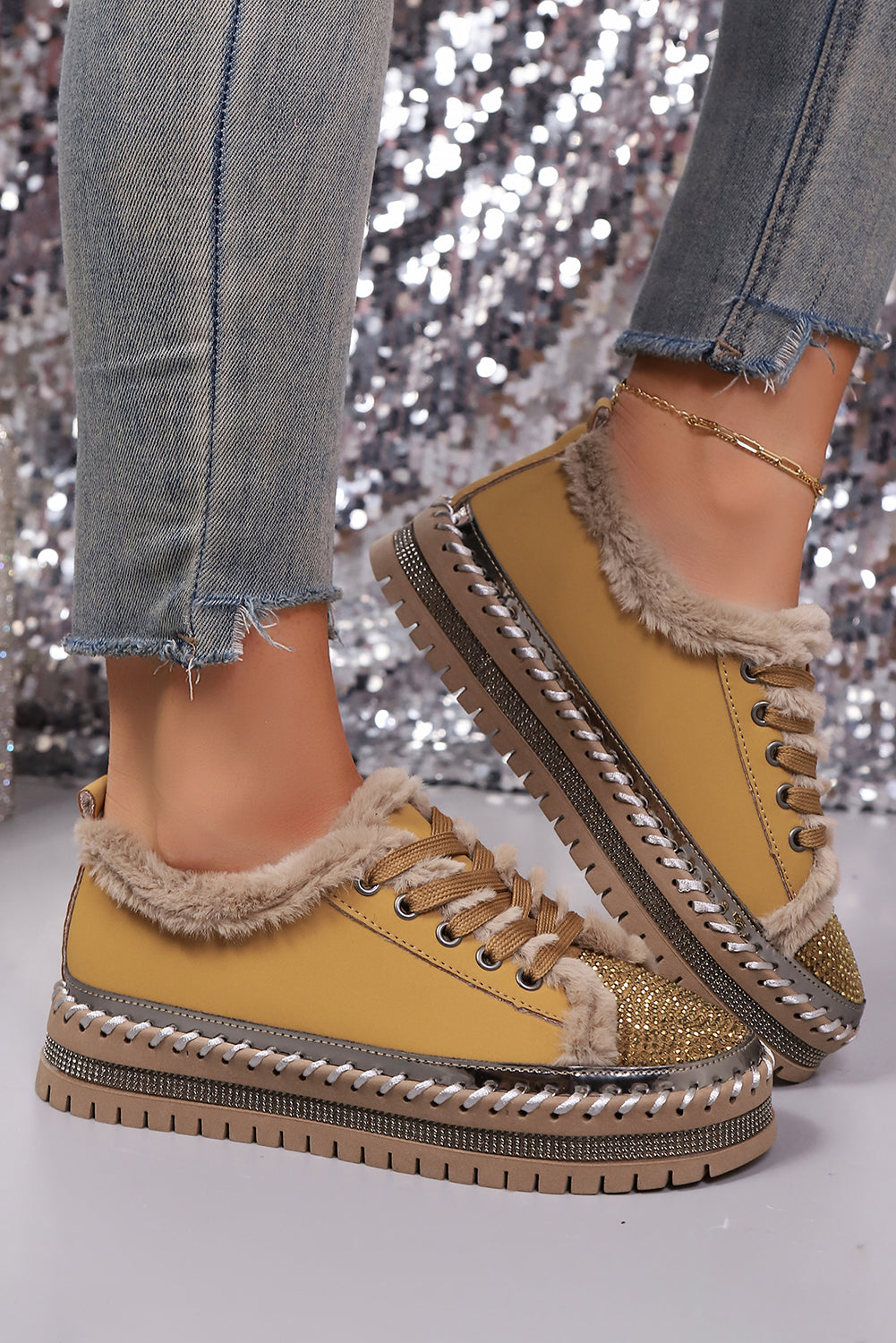 Harper Lace Up Flat Shoes