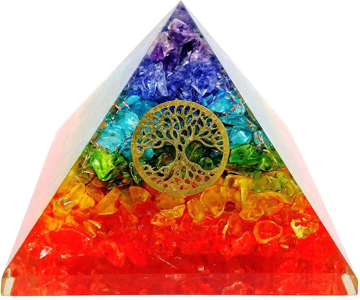 Seven Charka Orgonite Pyramid