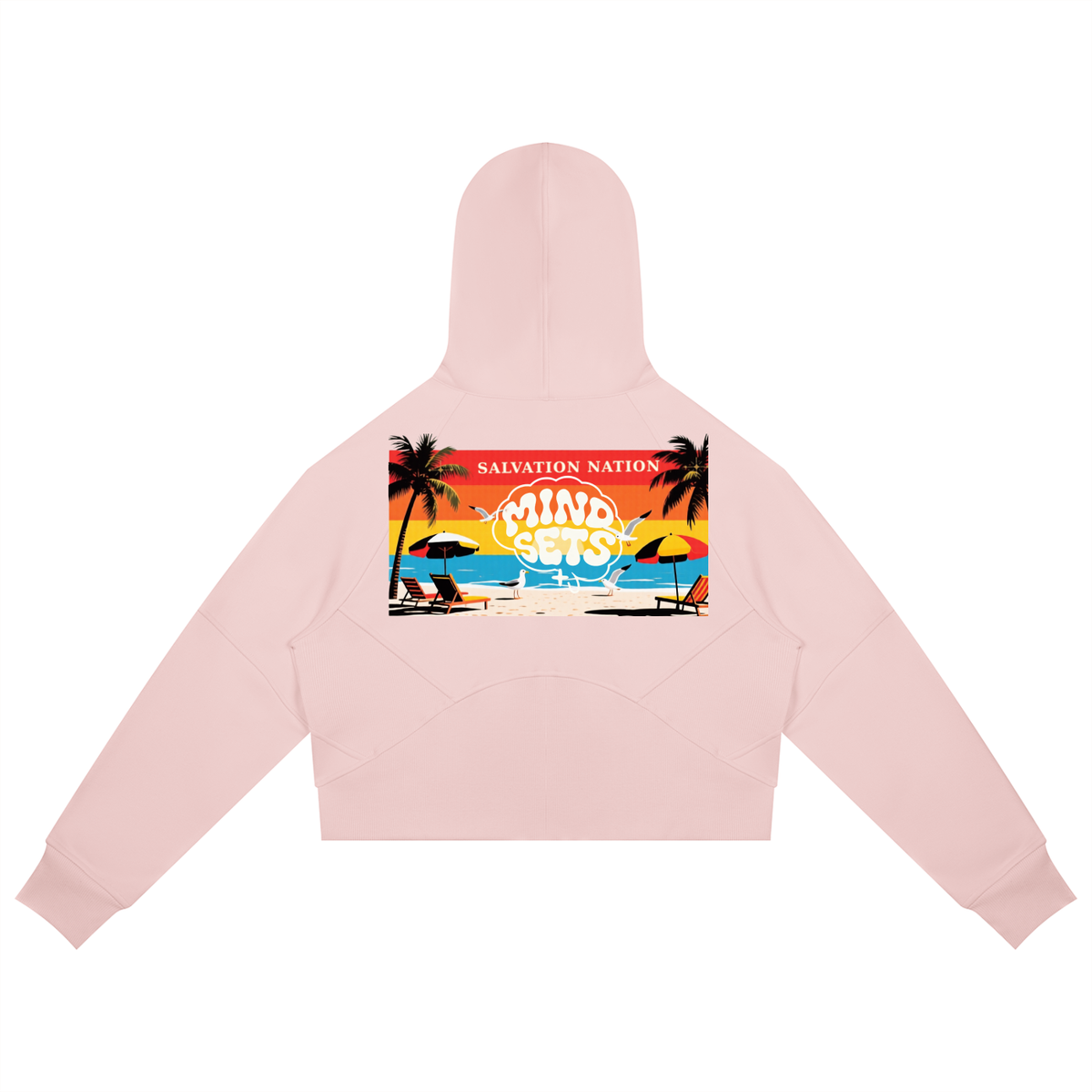 Salvation Nation Summer Mindset Cropped Zip-Through Hoodie