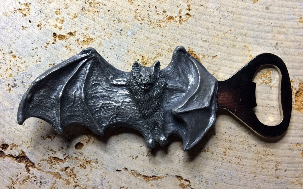 Vampire Bat Bottle Opener, Hand Painted Resin | Gothic Vampire Barware | Unique Bat Bottle Opener |Dark Fantasy Gothic Beer and Barware Gift