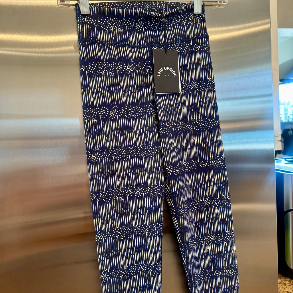 The Upside Yukimi Leggings in Blue , Ribbed Yoga Pants