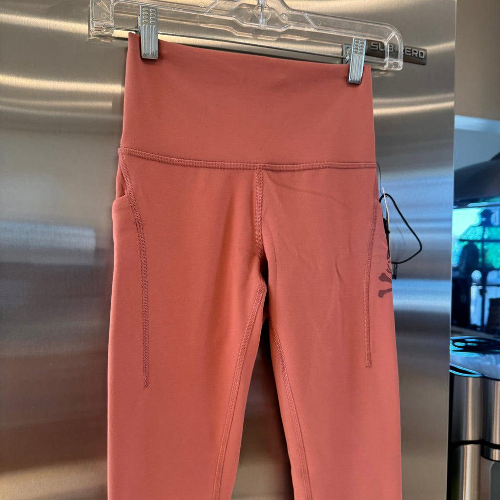 Lululemon x Soul Cycle Matching Set in Brier Rose Wunder Train Tight 25” and Long Line Bra
