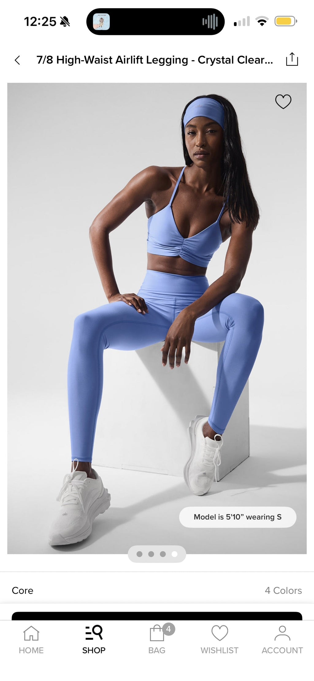 Alo 7/8 Airlift High Waist Legging - Crystal Clear Blue