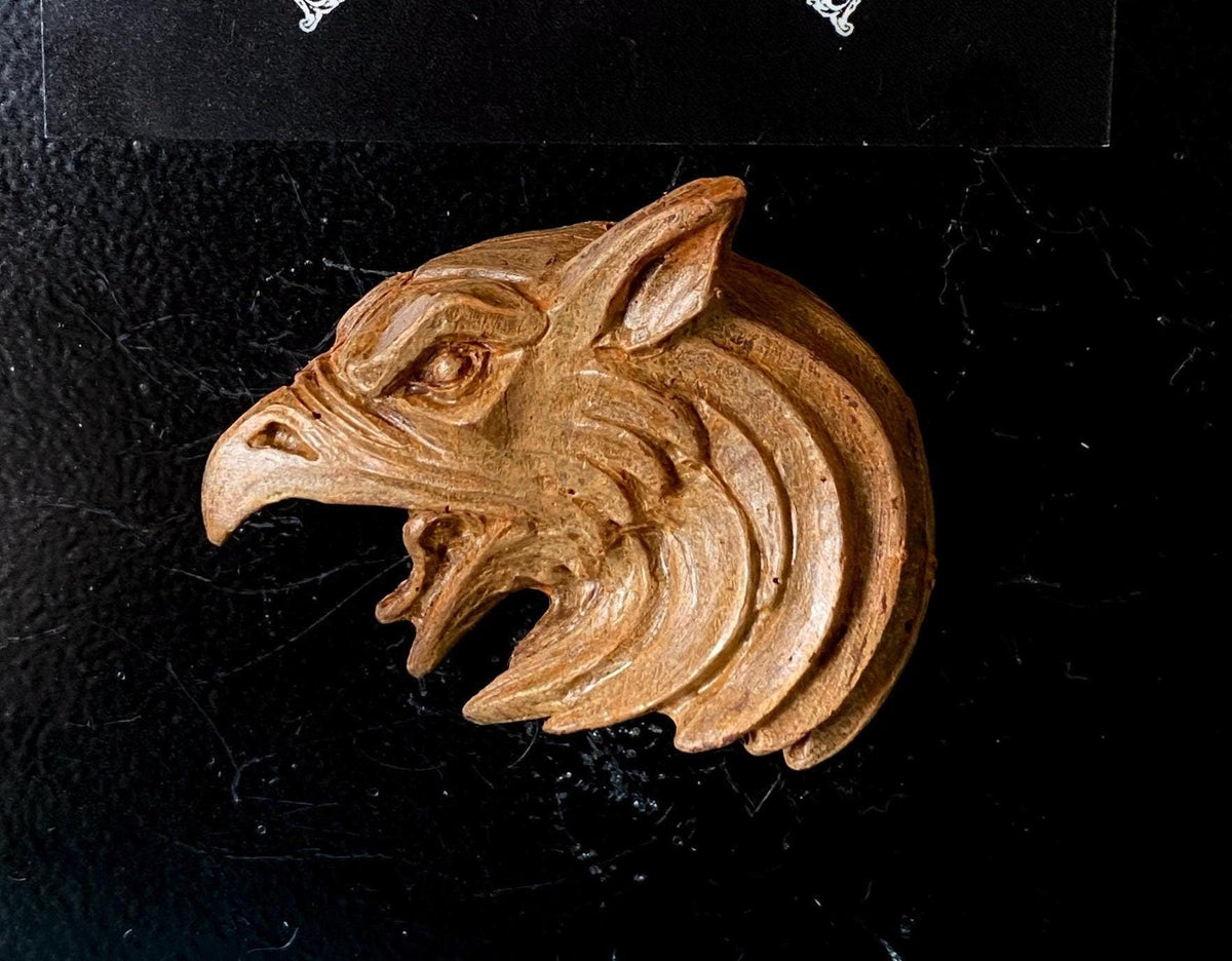 Griffin Magnet, Hand Painted Resin Sculpture | Mythic Fantasy Decor | Legendary Creature Griffin Magnet for Fantasy and Gothic Decor