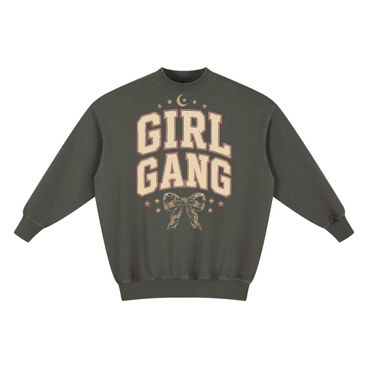 Girl Gang The Goddess In You Mythos Collection Women's Vintage Wash Pullover Dress oversized Tshirt Sweater Dress