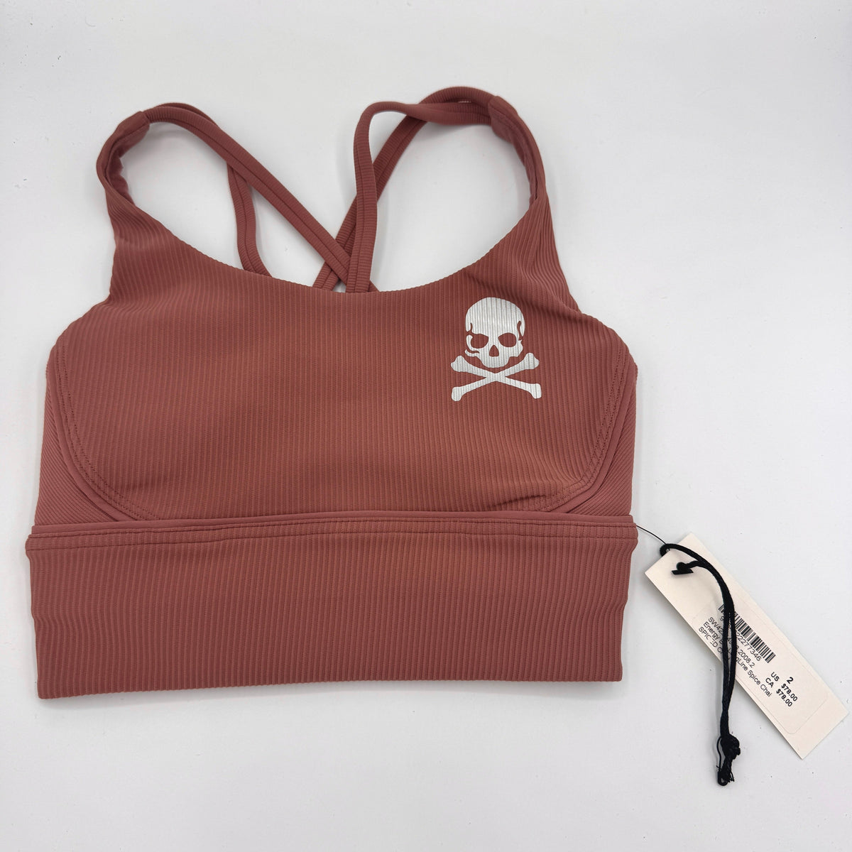 Lululemon Energy Bra in Ribbed Spiced Chai , Longline Soul Cycle Collab