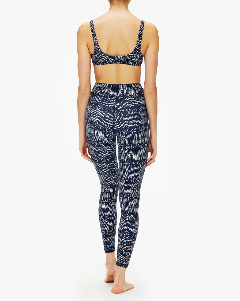 The Upside Yukimi Leggings in Blue , Ribbed Yoga Pants