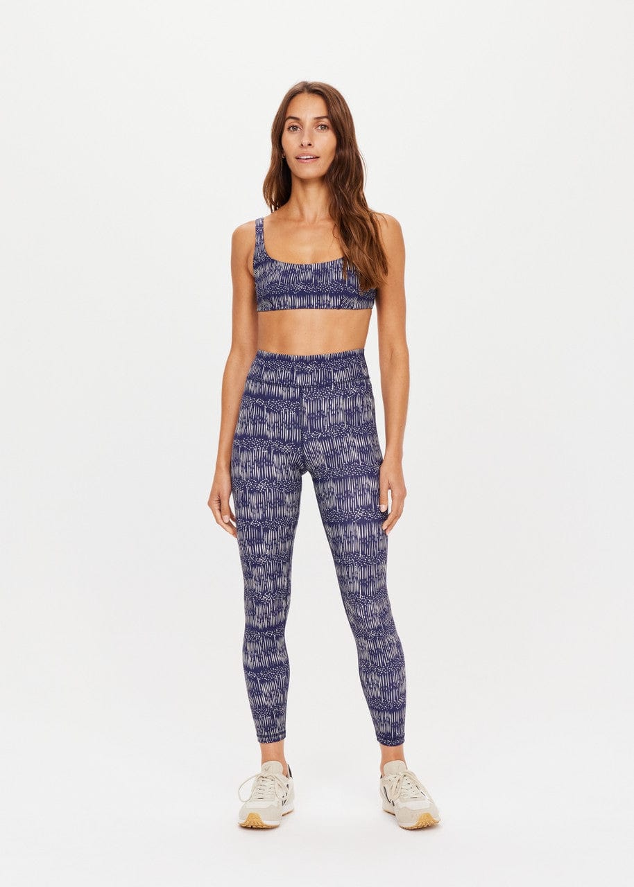 The Upside Yukimi Leggings in Blue , Ribbed Yoga Pants