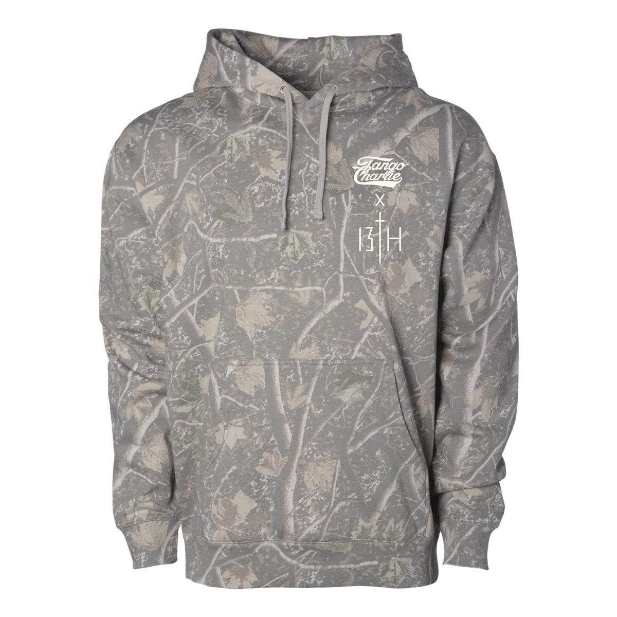 Lift Heavy. Pray Hard. - Premium Deadwood Camo Hoodie MENS UNISEX