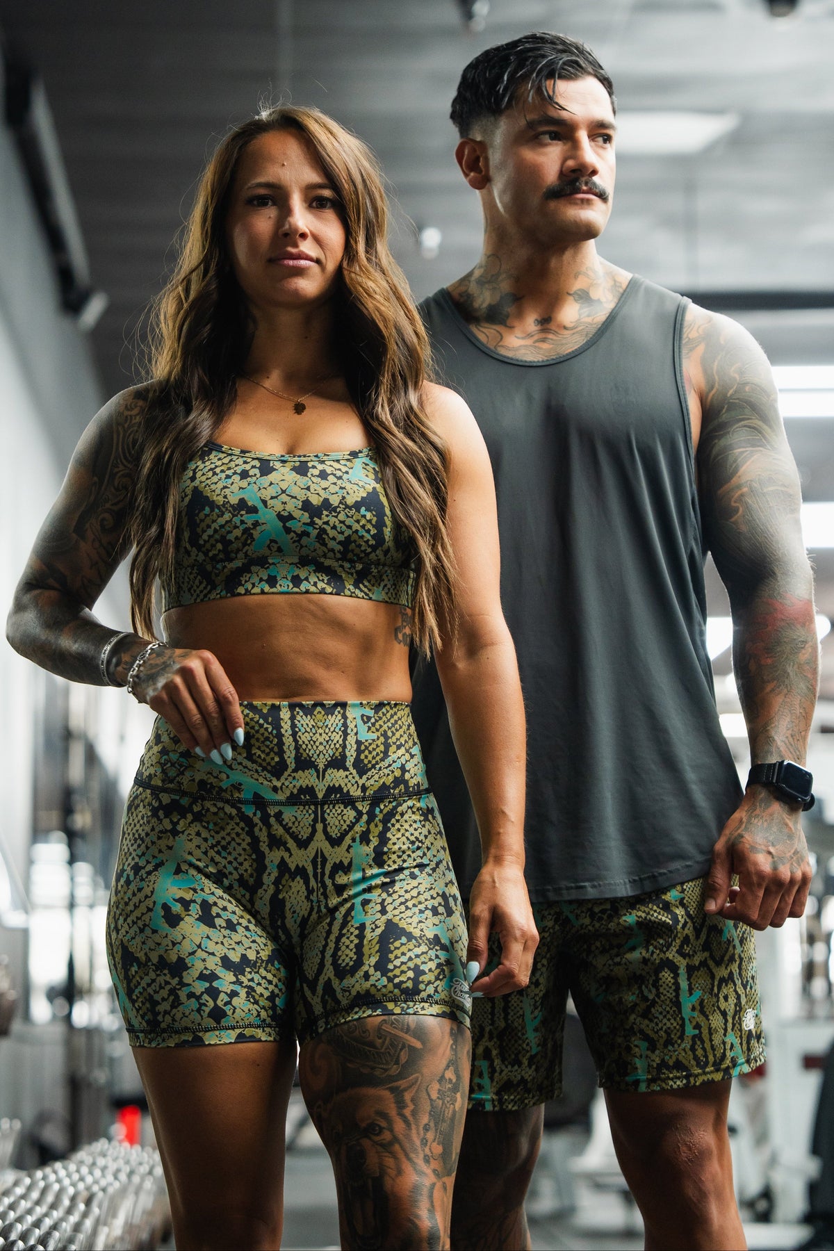 Lethal Venom printed Women's High-Waisted Seamless Front Compression Training Shorts |