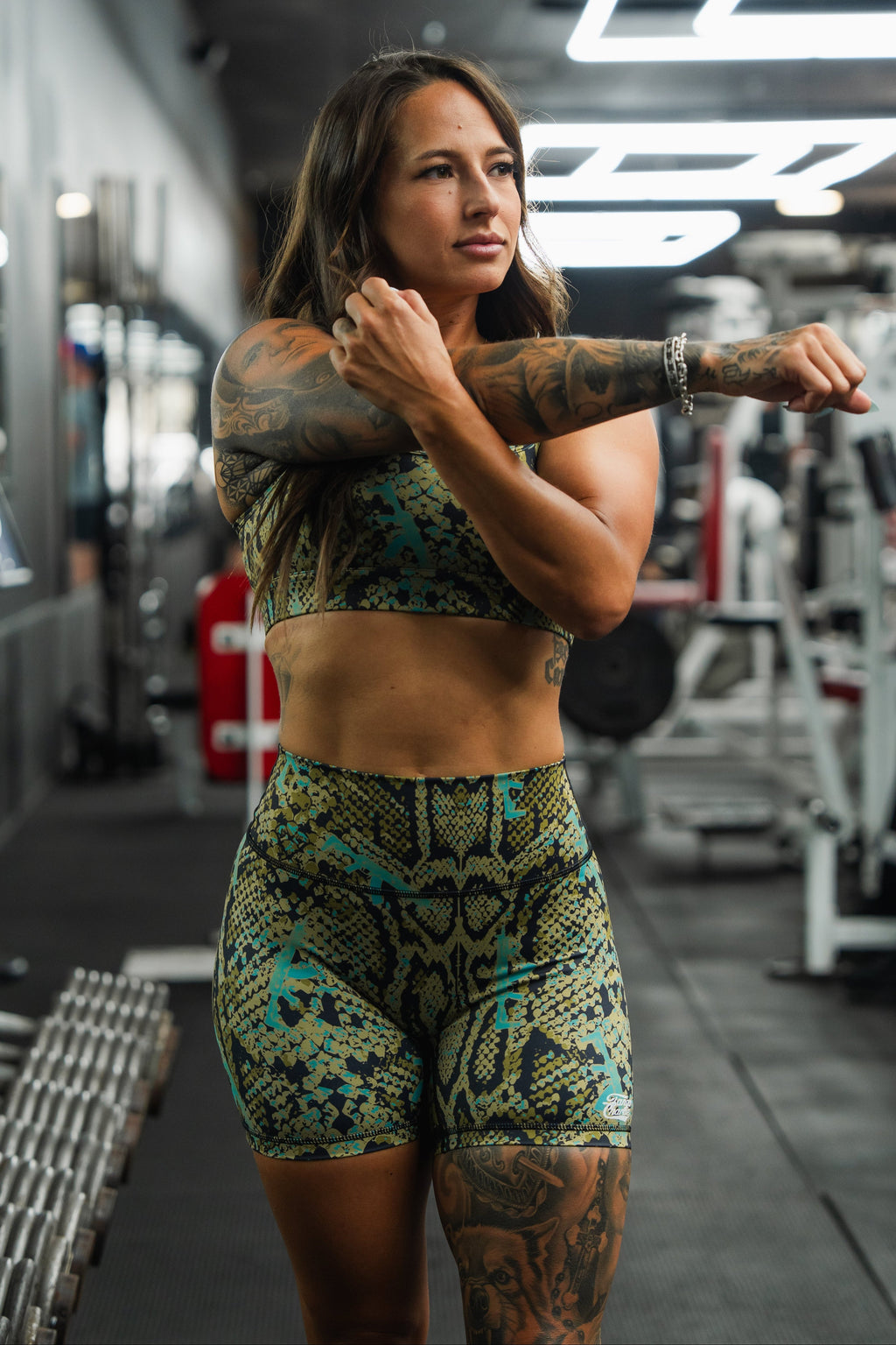 Lethal Venom printed Straight Strap Sports Bra |
