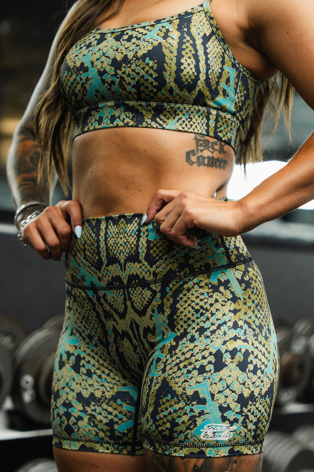 Lethal Venom printed Straight Strap Sports Bra |