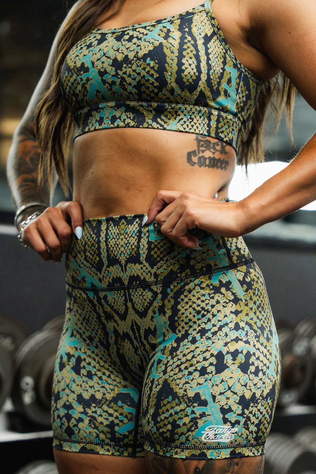 Lethal Venom printed Straight Strap Sports Bra |