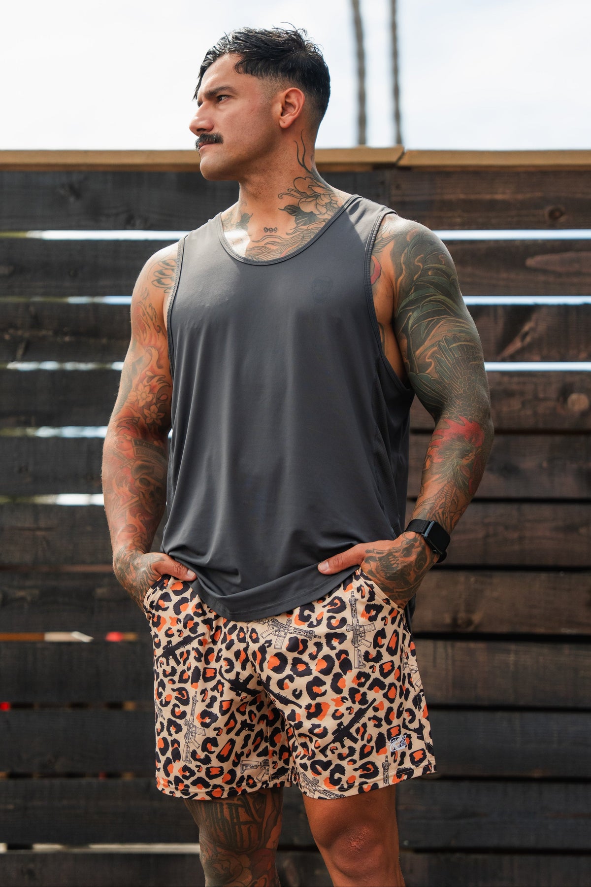 Loaded Leopard printed Men's Performance Training Shorts | 5.5"