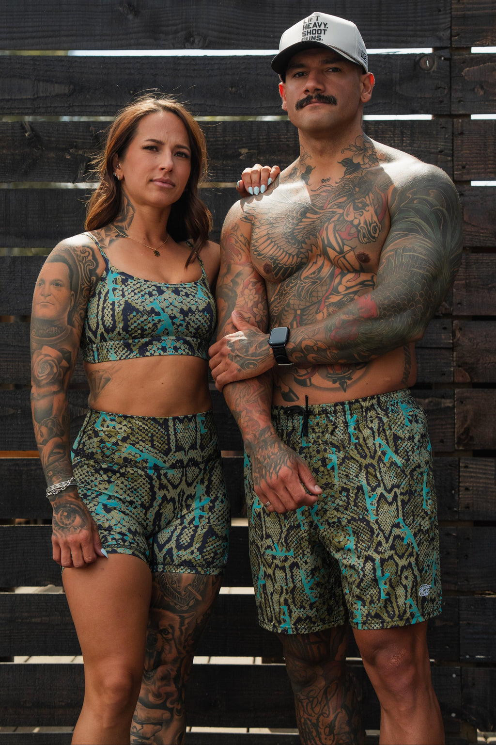 Lethal Venom printed Straight Strap Sports Bra |
