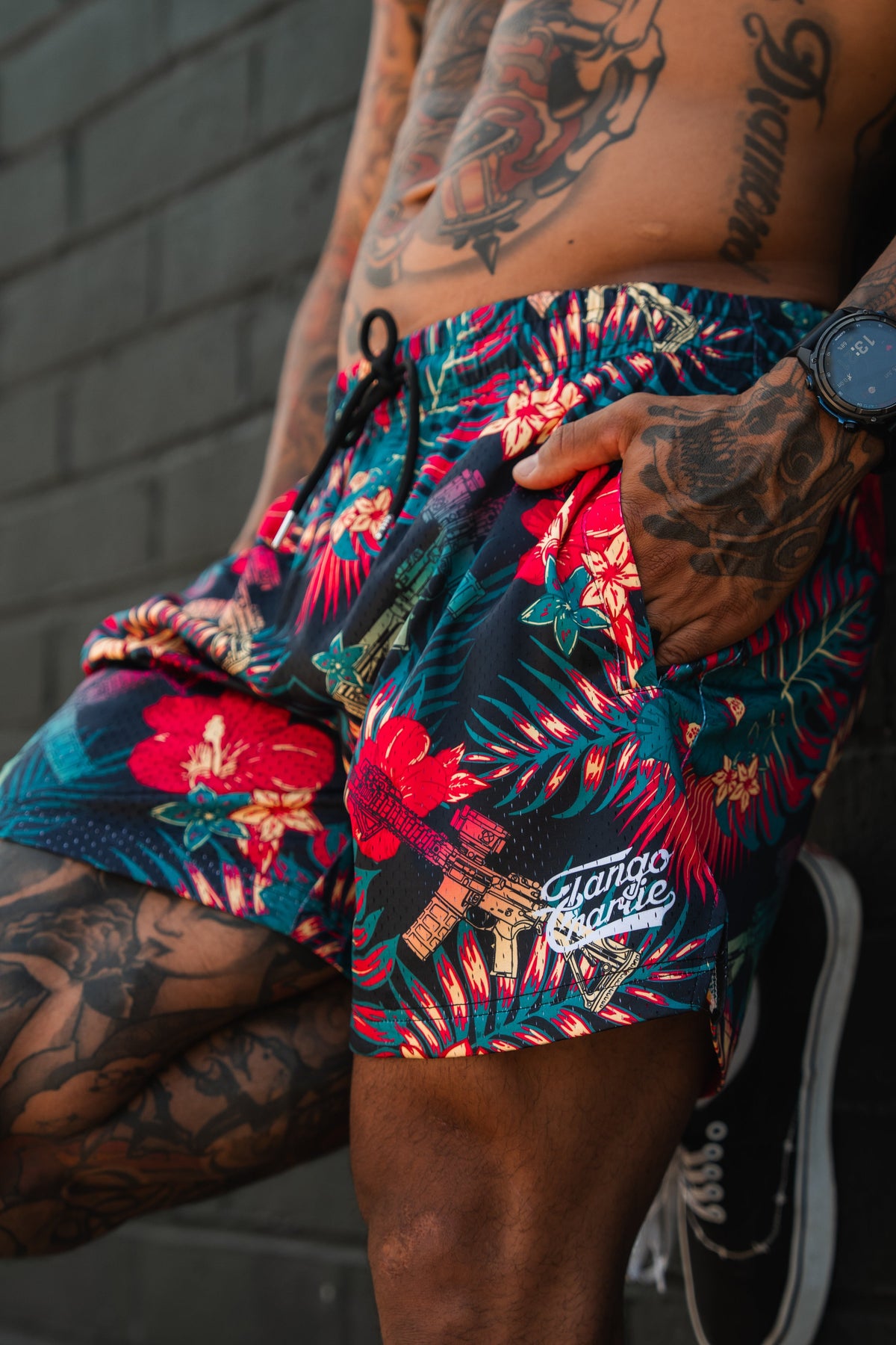 Tropical Assassin printed Men's Mesh Lifestyle Shorts | 5.5" Unisex