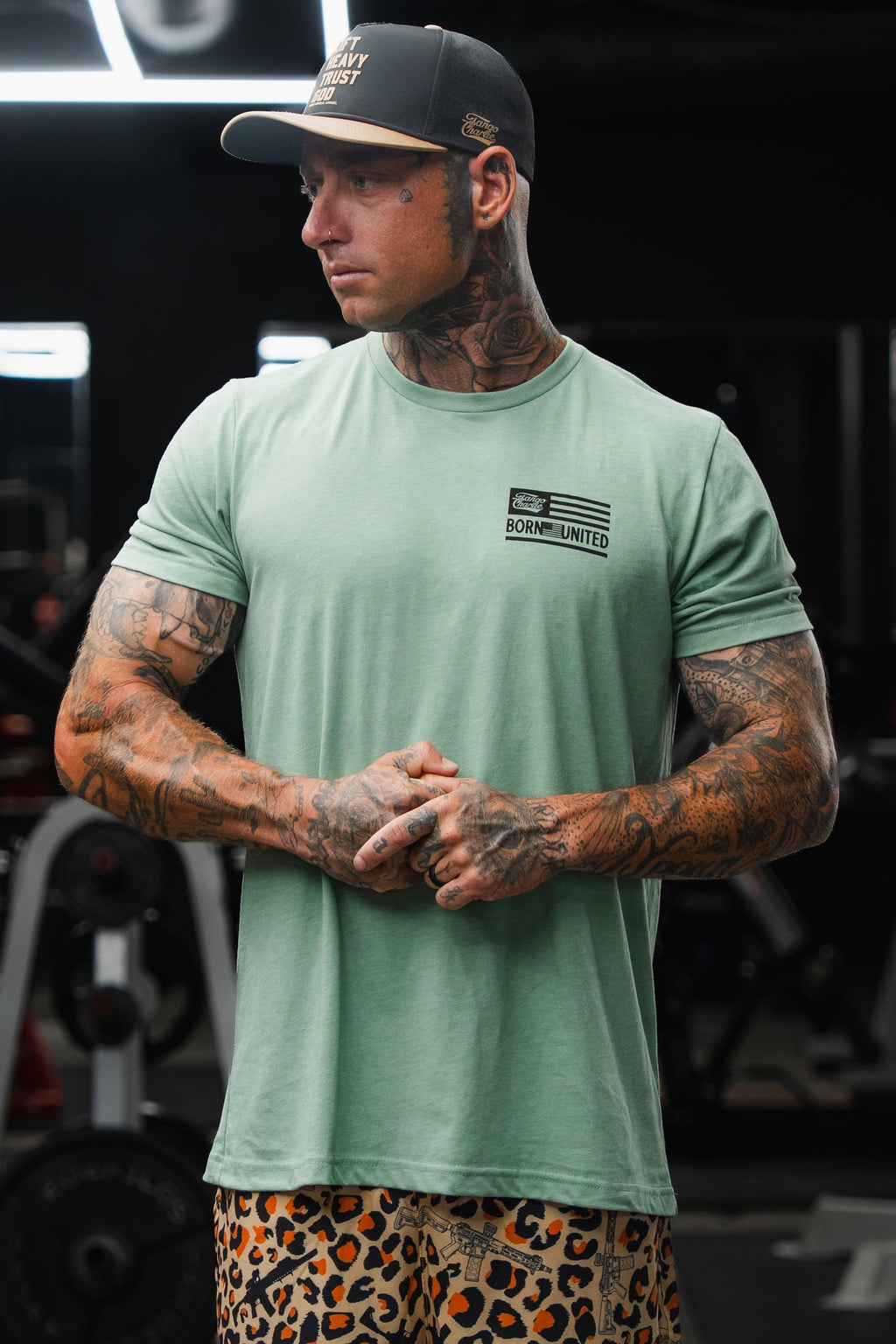 Loaded Leopard LHSG - Seafoam Green Tee MENS UNISEX