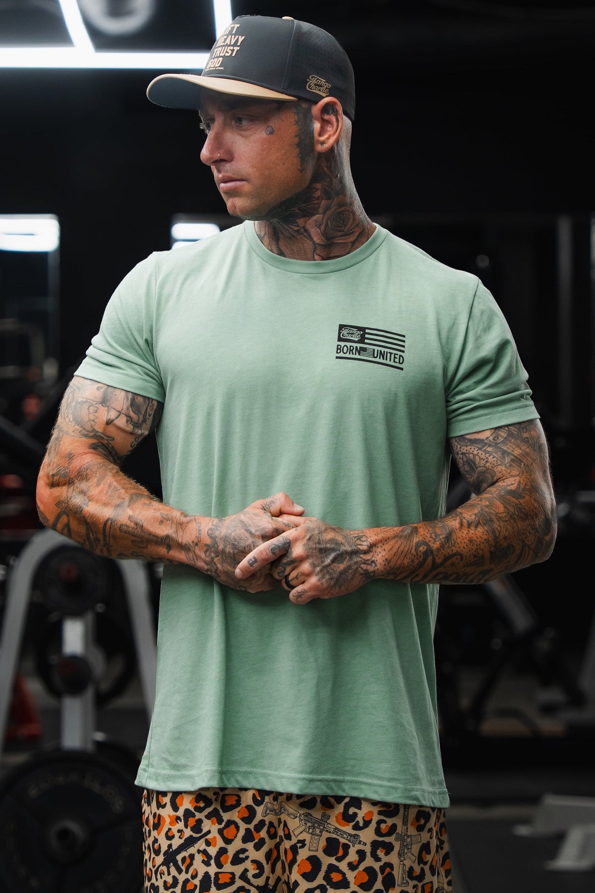 Loaded Leopard LHSG - Seafoam Green Tee MENS UNISEX