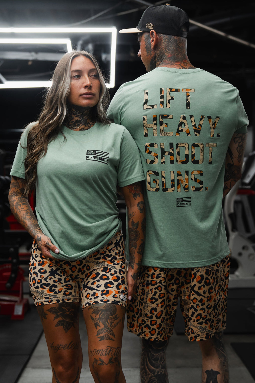 Loaded Leopard LHSG - Seafoam Green Tee MENS UNISEX