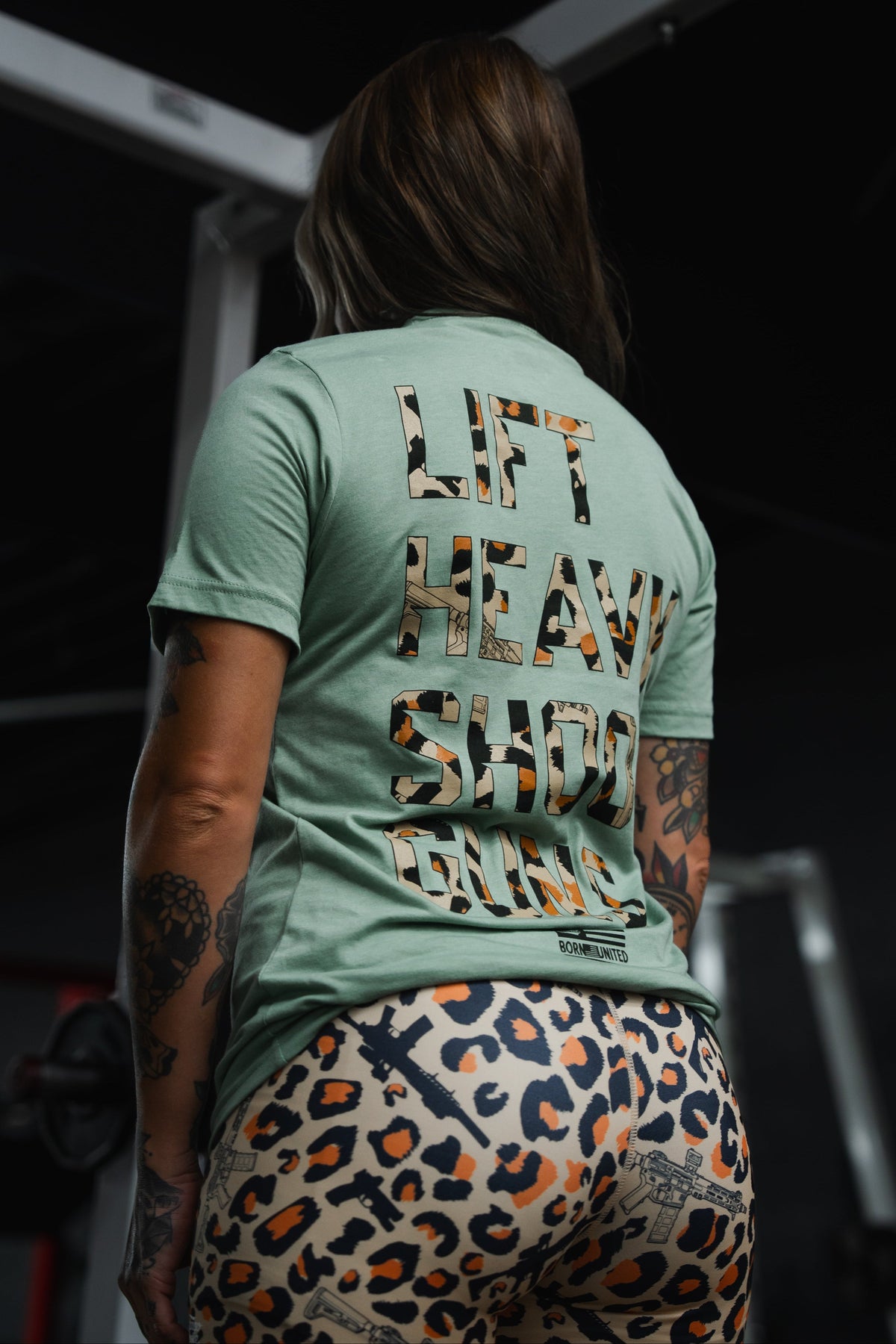 Loaded Leopard LHSG - Seafoam Green Tee MENS UNISEX