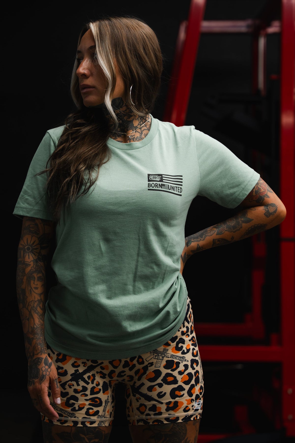 Loaded Leopard LHSG - Seafoam Green Tee MENS UNISEX